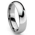 thumbnail image 1 of Andrea Jewelers Tungsten Carbide 5MM Plain Dome Wedding Band Ring Sz 8.5, 1 of 4