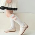 thumbnail image 5 of Esaierr 2 Pairs Toddler Girls Cotton Socks for Kids Girls Knee High Socks Cozy Colorful Fashion Casual Socks for 3-12Y, 5 of 5