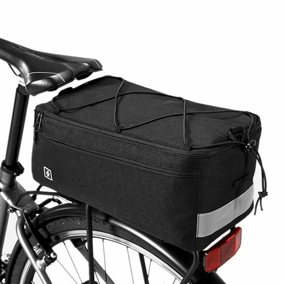 GASTROPOD Bike Bag,Safety Reflectors Mountain Bike Accessories,Enhanced Night Visibility Rear Bike Rack,8L,Black