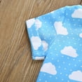 thumbnail image 6 of Fesfesfes Toddler Baby Kids Boys Cloud Print Tops Blouse Shorts Gentleman Set Outfits, 6 of 9