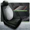 thumbnail image 4 of Seat Covers For Toyota Camry/Corolla/RAV4/Avalon/Prius, Breathable Waterproof Leather Car Seat Covers Protectors 5 Seats Full Set(Black,Pillows), 4 of 8