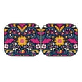 thumbnail image 7 of Daiia Cinco De Mayo Floral 2PCS Car Windshield Sun Shade, Foldable Sun Shield for Car Front Window, Auto Sun Blocker Visor Protector Universal for Truck SUV Pickup-Small, 7 of 7