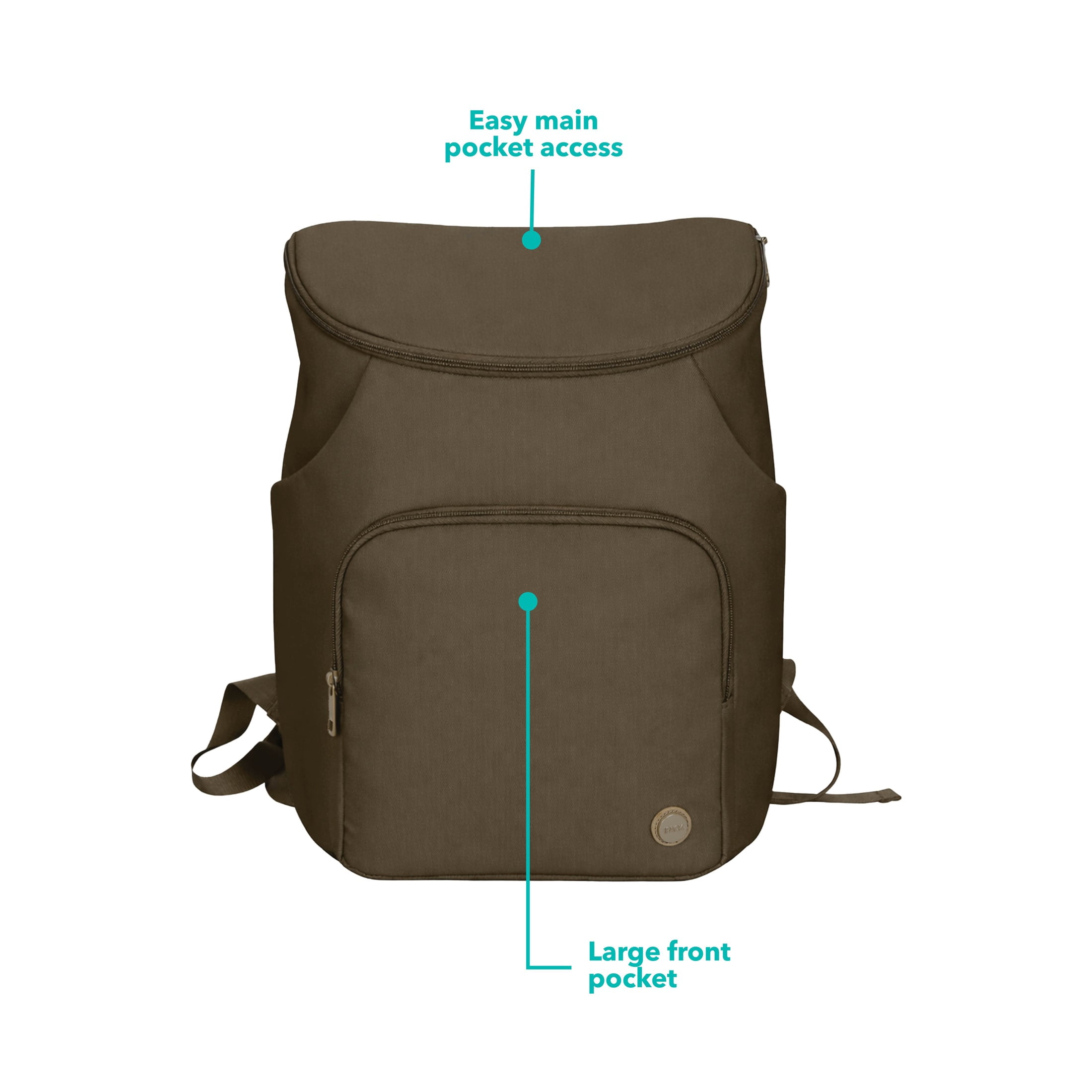 iPack Baby Infant Diaper Bag Backpack, Mocha
