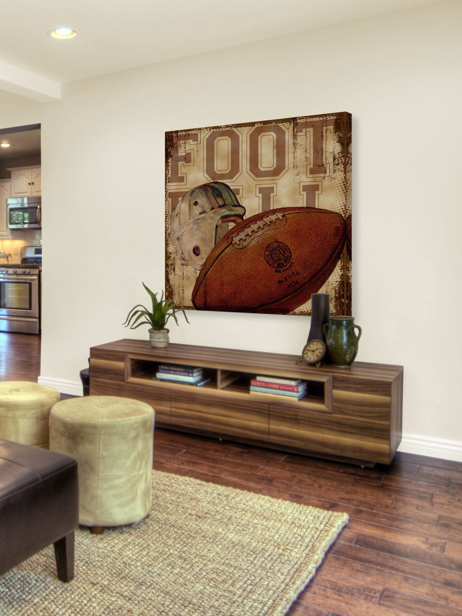Marmont Hill Football by Saturday Evening Post Painting Print on Canvas