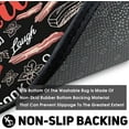 thumbnail image 6 of Kitchen Rugs and Mats【 Set of 2】 Farmhouse Kitchen Decor, Non Skid Washable Black Kitchen Mat Soft Super Absorbent Kitchen Mat Runner Set Doormat Bathroom,Meat Design (17"x47"+17"x30"), 6 of 7