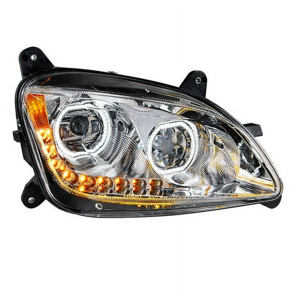 United Pacific 35746 Headlight    Chrome, 10 Led, Passenger Side, For 2010