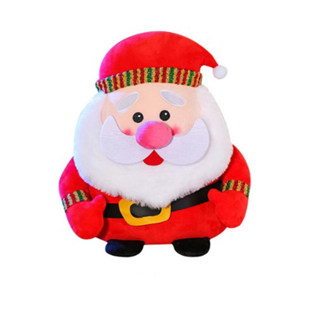 TureClos Cute Bearded Santa Doll Soft Christmas Santa Claus Plush Toy