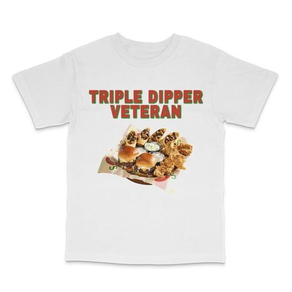 Triple Dipper' Military Tribute Tee - Soft Cotton Veteran Appreciation Shirt