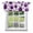 Purple, variant on Kitchen Cafe Valance Curtain for Small Windows,Watercolor Sage Green Hexagon Rod Pocket Short Valances,42x18in