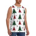 thumbnail image 2 of Bingfone Buffalo Plaid Christmas Trees Pattern Men's Tank Tops Workout Sleeveless Tee Shirts Running Beach Tanks for Men-Small, 2 of 8