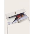 thumbnail image 7 of REMANLAND Women's PVC Tote Clutch Bag, Evening Handbag with Detachable Chain Strap for Wedding Party Prom, 7 of 7