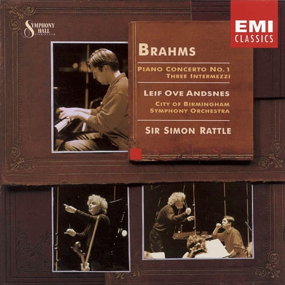 Brahms: Piano Concerto No.1; Three Intermezzi (CD) by Leif Ove Andsnes (piano), City of Birmingham Symphony Orchestra, Simon Rattle (conductor)