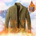 thumbnail image 2 of Vedolay Men's Jackets Business Casual Winter Fall Coat with Pockets Khaki,XL, 2 of 4