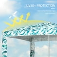 thumbnail image 6 of Quick Beach Cabana Canopy Umbrella, 6.5' Easy-Assembly Sun-Shade Shelter with Sandbags and Carry Bag, Cool UV50+ Fits Kids & Family, Green Coco, 6 of 6
