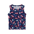 thumbnail image 5 of Grblisyd July 4th Girls Tank Tops Size 10-12 Patriotic Sleeveless Crew Neck Shirt American Flag Tee Shirt, 5 of 5