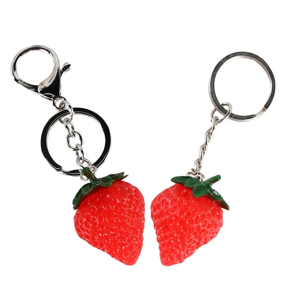 2 Pcs Key Chains Utility Keychain Trendy Keychains Strawberry for Bag Backpack Decor Pendant