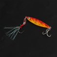 thumbnail image 3 of 5Pcs 10g Metal Vib Hard Fishing Lures Jigging Fishing Baits Artificial Fake Hard Bait with Sequin Laser Feather Hook, 3 of 5