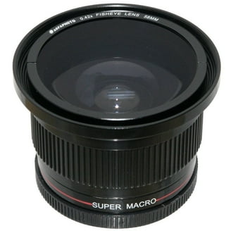 Objectif Fisheye Super Hi Def 0,17x pour Pentax K-3 K-3 II (pour objectif 18-135 mm) (compatible 62 mm