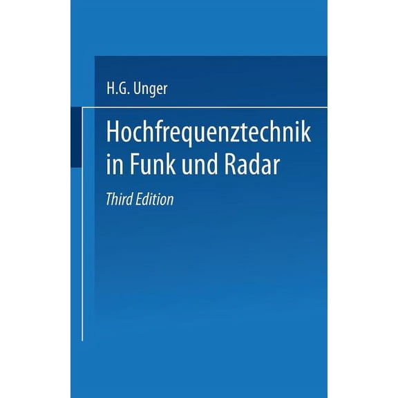 Teubner-Studienskripten Elektrotechnik Hochfrequenztechnik in Funk Und Radar, Book 18, (Paperback)