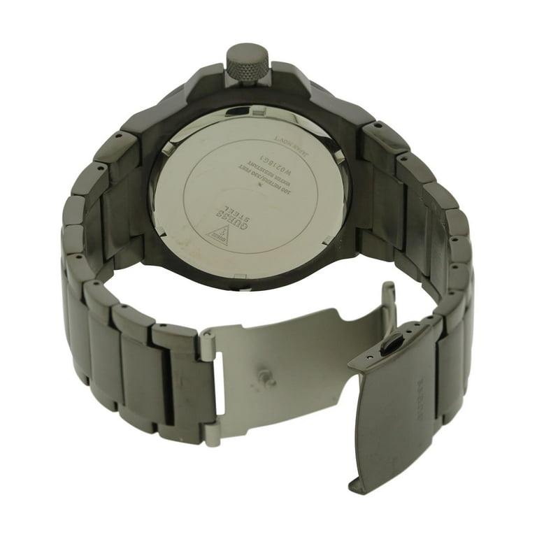 Guess Men s Black Steel Watch W0218G1 Walmart