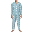 thumbnail image 3 of Balery Funny Chicken Pijama para Hombre de Dos Piezas con Manga Larga, Conjunto de Dormir y Descanso Suave con Bolsillos-Large, 3 of 7