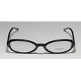 thumbnail image 3 of NEW VERA WANG LUXE FISSION WOMENS/LADIES DESIGNER FULL-RIM BLACK LIGHT WEIGHT CLASSIC SHAPE FRAME DEMO LENSES 47-19-135 EYEGLASSES/GLASSES, 3 of 9