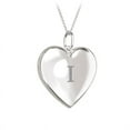 thumbnail image 1 of Initial Heart Locket Necklace in 10K White Gold, 1 of 2