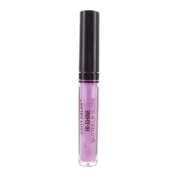 CITY COLOR HiShine Glitter Lip Gloss, Holographic Finish Purple