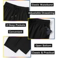 thumbnail image 6 of ASUDESIRE 3 Pack Men's Sweatpants Open Bottom Active Athletic Casual Pants Jogger Running Workout Gym Pants with Pockets, 6 of 6