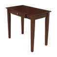 thumbnail image 6 of International Concepts Solid Wood Writing Desk with Butcher Block Surface Washed Gray Taupe, 6 of 6