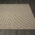 thumbnail image 4 of Luxe Weavers Modern Geometric Wave Taupe 5x7 Area Rug, Stain Resistant Carpet, 4 of 9