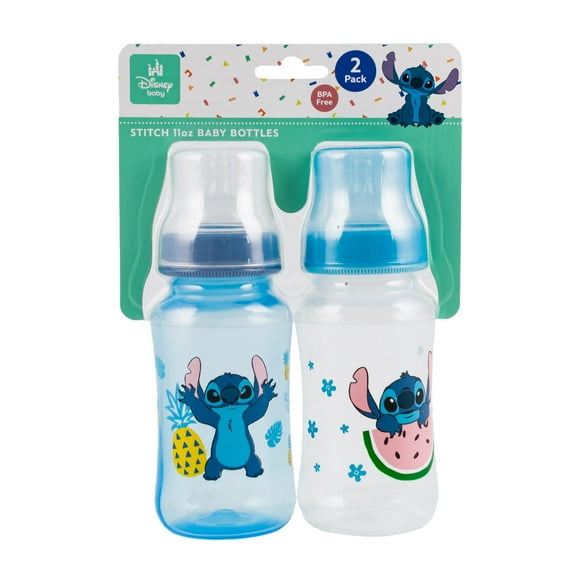 Disney Stitch 2pk 11oz Baby Bottles- Fruit, BPA FREE