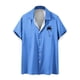thumbnail image 1 of Camisas de Manga Larga para Hombres Blusa Cómoda de Cuello de Impresión, Camisa Casual de Poliéster para Uso Diario, de Fiesta Y de Primavera de Verano, 1 of 4