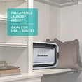 thumbnail image 3 of Brookstone Collapsible Laundry Basket, Space Saving & Foldable, Gray, 3 of 5