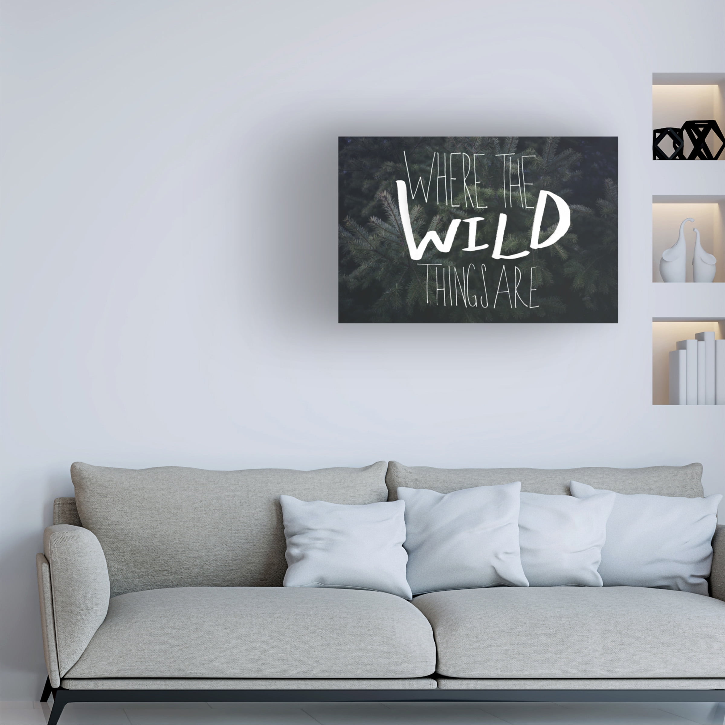 Trademark Fine Art "Where the Wild Things Are" Canvas Art by Leah Flores