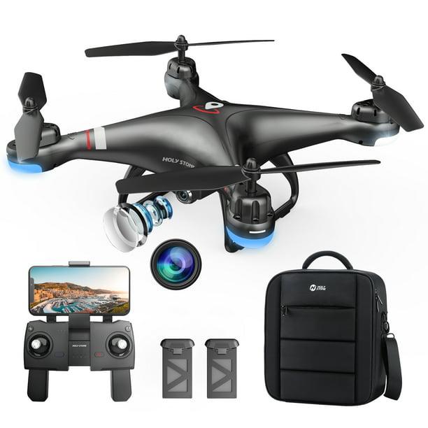 Holy Stone HS110G GPS Drone with 1080P Camera for Adults and Beginners  Follow Me Auto Return Home 2 Batteries double the Flight Time