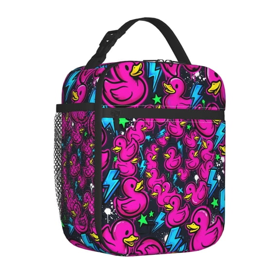 Butterfly Skull Lunch Box For Women Men Insulated Gothic Purple Butterfly Lunch Bag Reusable Large Containers Cooler Lunch Tote Bag For Office Work Picnic Hiking