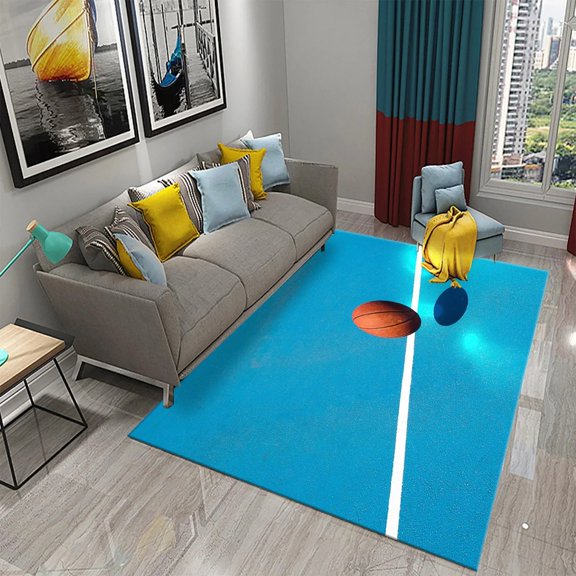 Sports equipment basketball model Decoration of carpets Children's bedroom living Dining
