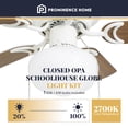 thumbnail image 4 of Prominence Home 41530-01 Hero 28" Hugger Small Ceiling Fan, LED Schoolhouse Globe, Glossy White, 4 of 9