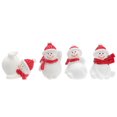 thumbnail image 1 of Xing - 4 adornos navideños de resina con forma de muñeco de nieve para ventana, ideal para fiestas navideñas, 1 of 4