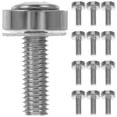 thumbnail image 4 of Miangastore 50pcs Rack Screws Cage Nuts Kit Cage Nut Mounting Screw Bolts Washers Metric Hardware for Rack Mount Server Shelves Cabinets Assortment Kit Silver, 4 of 9