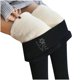 thumbnail image 1 of Pantalones de Cachemira de lana de terciopelo grueso ajustados de invierno cálido para mujer Pantalones Leggings Pompotops ulkah943074, 1 of 5