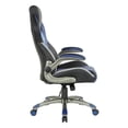 thumbnail image 4 of Chaise de Jeu Ice Knight en Similicuir Bleu, 4 of 12