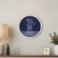 thumbnail image 4 of Creative Products Blue Floral Still Life II 20 x 20 Round White Framed Print, 4 of 5