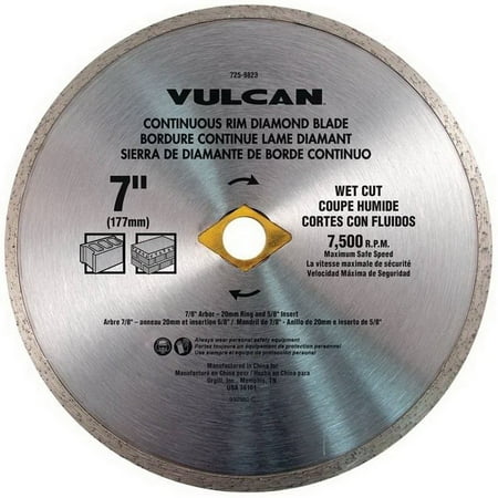 

Vulcan 932971OR Continuous Diamond Blade - Clam 7 in