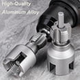 thumbnail image 3 of Integrated Internal & External Pipe Threading Tool, Electric Drill Compatible PVC Pipe Threader Kit, Suitable for 1/2 Inch and 3/4 Inch Plastic Pipes (1/2 in and 3/4 in), 3 of 7