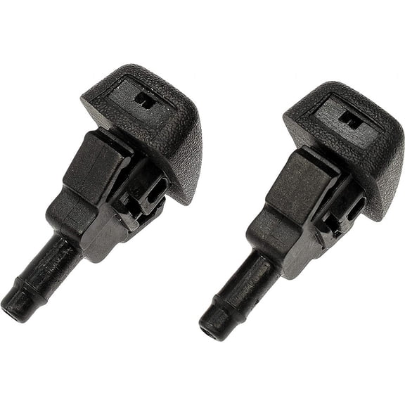 KarParts360 For Ford F-150 2015-2024 Windshield Washer Nozzle | Black | Plastic | Clip-On | 1.45 Inches Height | 0.87 In. Length | 0.11 In. Hose Port Diameter | Replacement For 23181646, FL3Z15022A68