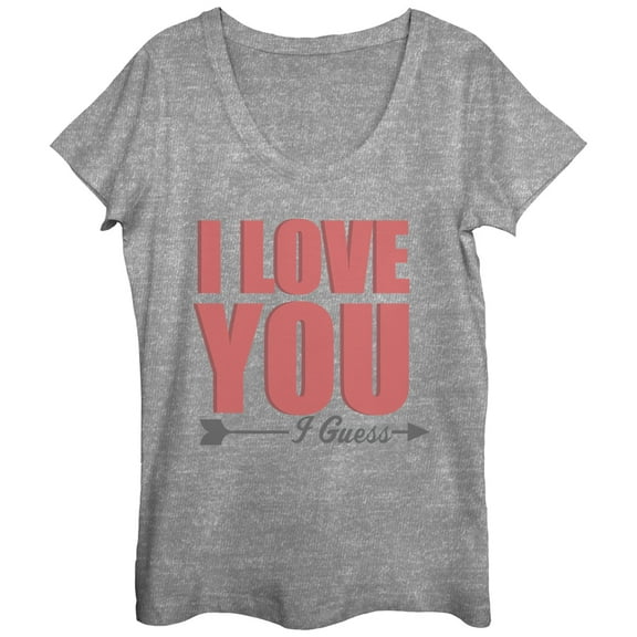 Women's Lost Gods I Love You I Guess  Scoop Neck Athletic Heather Small
