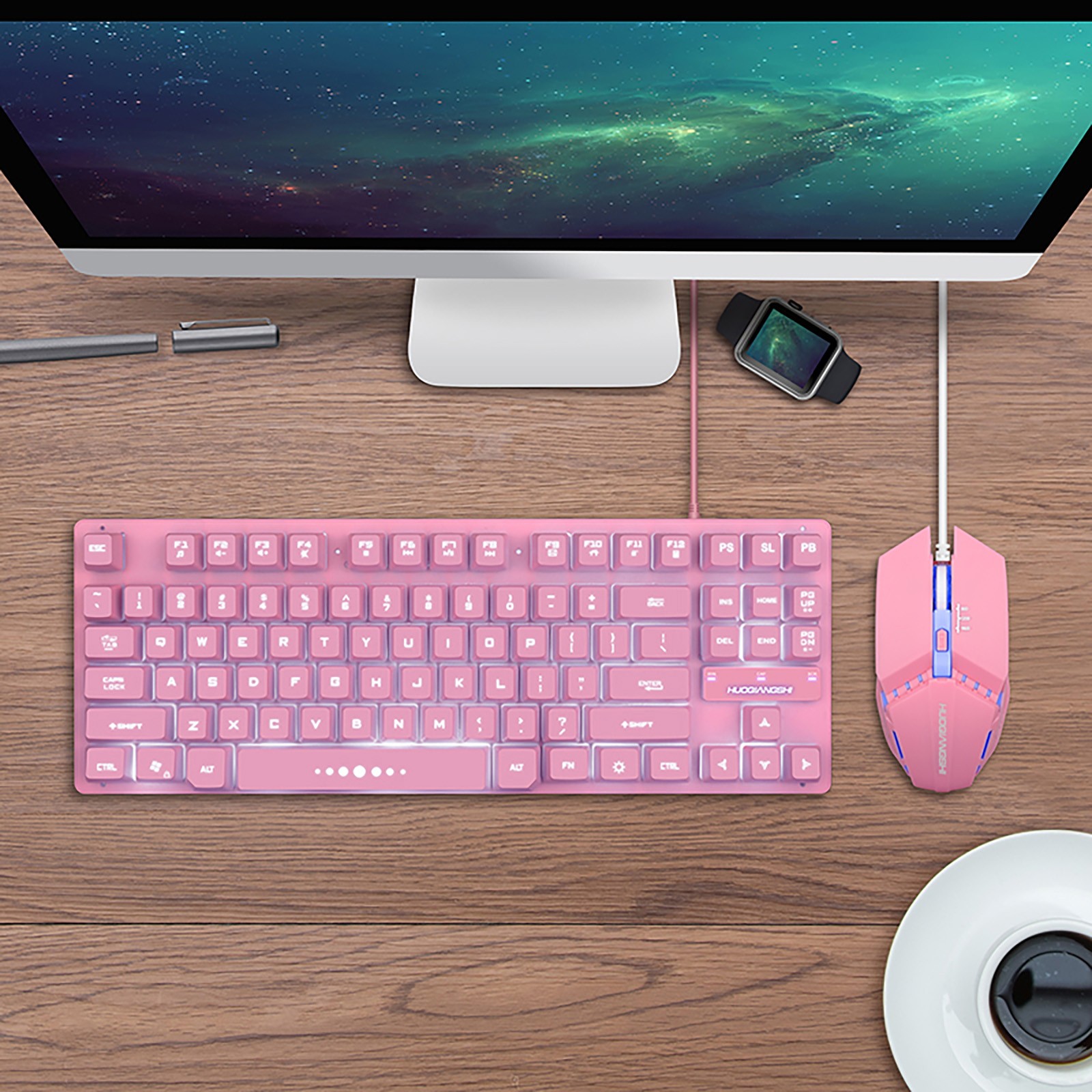 87 key Desktop Computer Notebook Gaming Keyboard And Mice Set