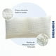 thumbnail image 2 of Almohada Jumbo Suave y Cómoda - Blanca con Plateado Memory Foam Almohada jumbo Dreambox, 2 of 7